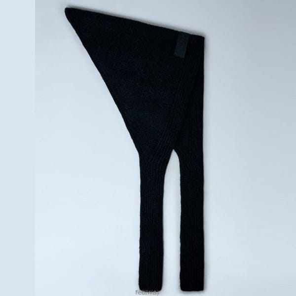 26 FW 자크뮈스 Le Chale Gros Grain 로고 패치 셀프타이 울 스카프 24HACU00669AK002