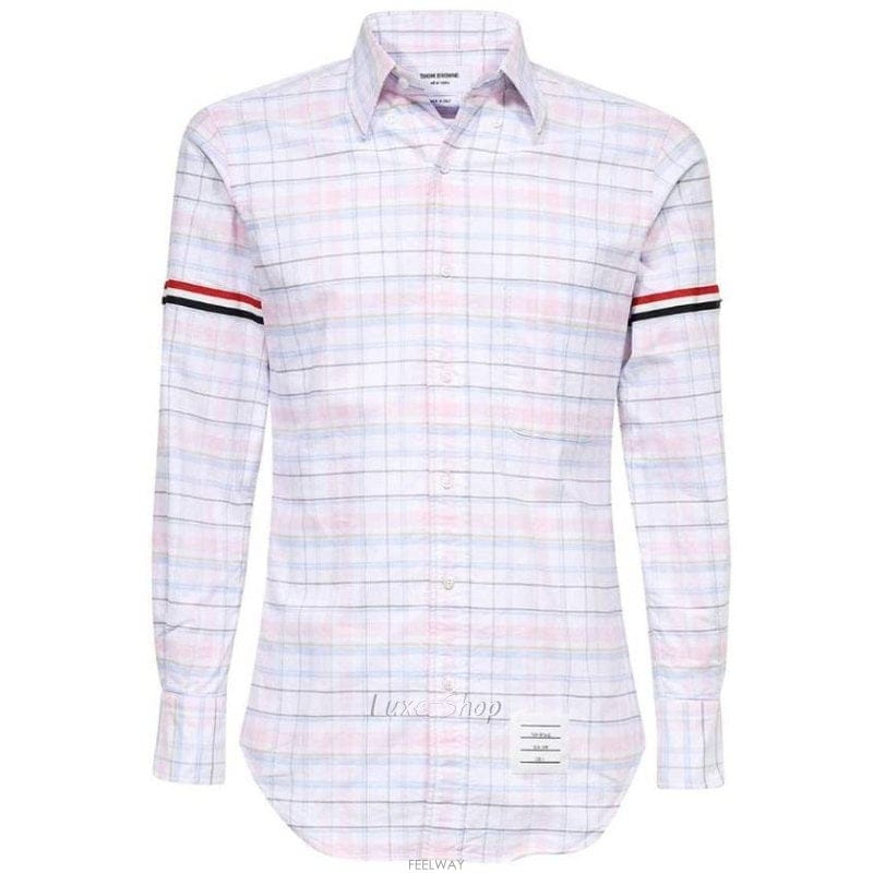 Thom Browne ����� ���� RWB �Ｑ �� ��� �������� üũ ���� MWL150A F0182 680����� ���� RWB �Ｑ �� ��� �������� üũ ���� MWL1