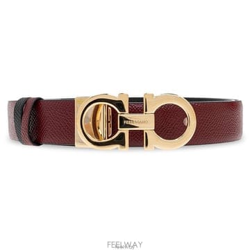 26 FW 페라가모 간치니 Gancini 리버서블 20mm 카프 벨트 23A565DONNAH25780393