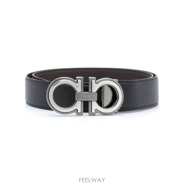 26 FW 페라가모 간치니 리버시블 버클 35mm 카프 벨트 67A254734227