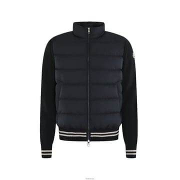 25FW 로고 패치 믹스 패딩 네이비 9B000 32 M1509 779