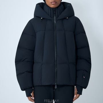 26 FW 몽클레어 그래노블 Bonnieure 보니에르 숏 다운 후드 자켓 블랙 1A00018 539X6 