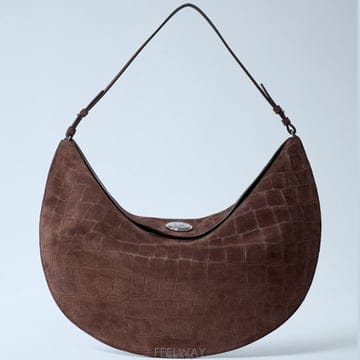 26 FW 자크뮈스 Le Calisso Round 르 칼리소 라운드 스웨이드 숄더백 25HBAW00437AC07
