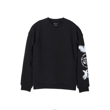 Y-3 GFX CREW 스웨트셔츠 블랙 JX4749