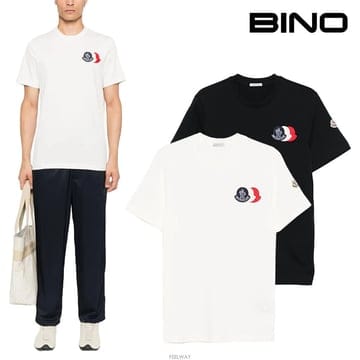 25FW 몽클레르 자수 3컬러 로고 티셔츠 8C00056