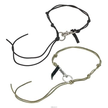 [보보스갤러리] 아워레가시 라돈 가죽 목걸이 A2208LBL BLACK LEATHER