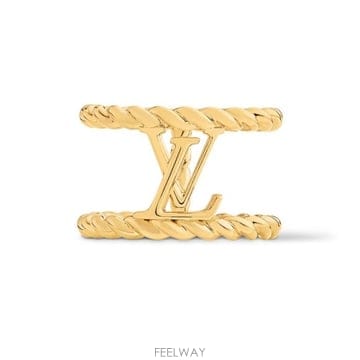 26 FW 루이비통 나우티컬 Nautical 매리타임 월드 골드톤 링 반지