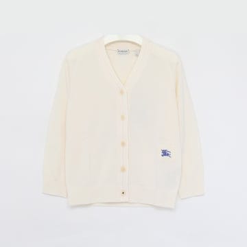 버버리키즈 기사로고 울 V넥 여아 가디건 8073051/8A