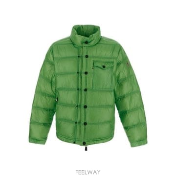 26 FW 몽클레어 그레노블 버튼 롱슬리브 포켓 코트 그린 1A00007539YL