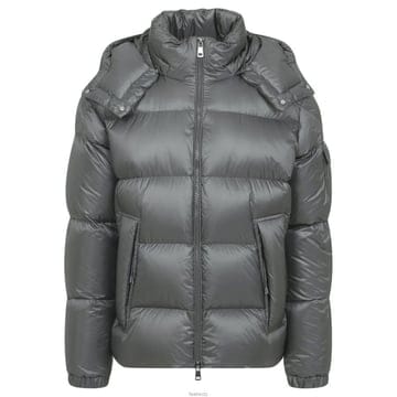 몽클레어 25FW COUYERE 로고 패치 패딩자켓 그레이 1A001 58 597XQ 905