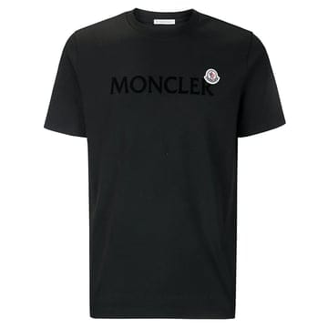 몽클레어 25FW 로고 패치 티셔츠 블랙 8C000 75 8390T 999