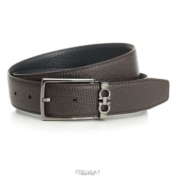 26 FW 페라가모 35mm 리버시블 간치니 스퀘어 버클 벨트 67A037785999