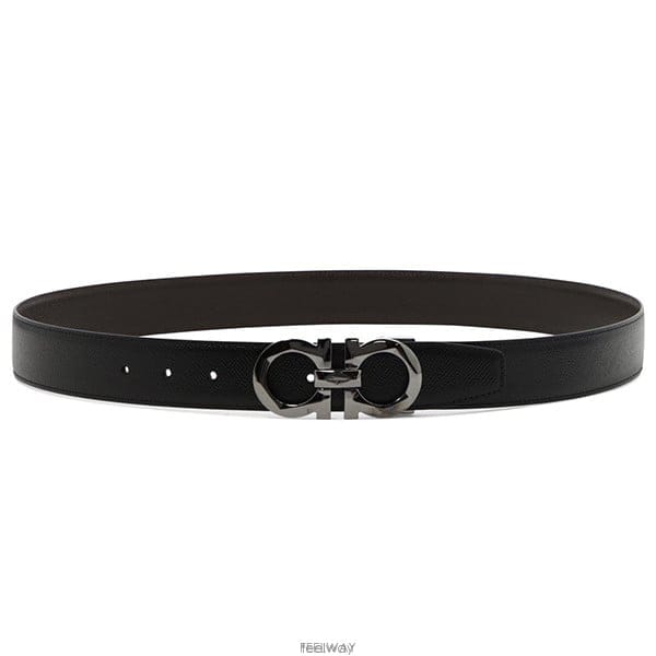 26 FW 페라가모 네로 티 모로 35mm 리버시블 간치니 벨트 67A161725421