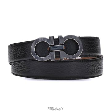 26 FW 페라가모 리버시블 앤 어저스터블 간치니 3cm 벨트 786347