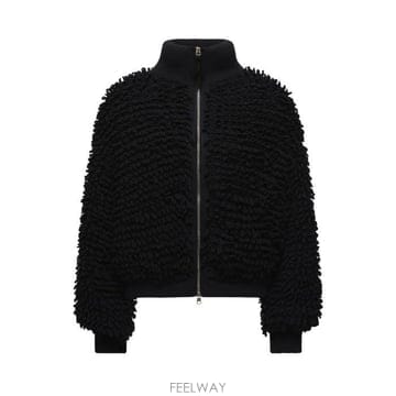 26 FW 몽클레어 지니어스 x 에드워드 에닌풀 지퍼업 롱슬리브 가디건 블랙 9B00004M65