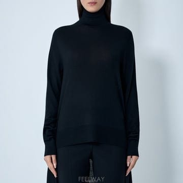 26 FW 토템 더블 슬리브 컨스트럭션 웨이스트 울 실크 터틀넥 스웨터 254 WRT0615 YA0