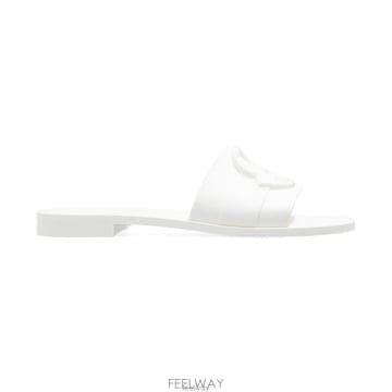 26 FW 몽클레어 슬립온 러버 퓨어 슬라이드 화이트 J109B4C00130M4095