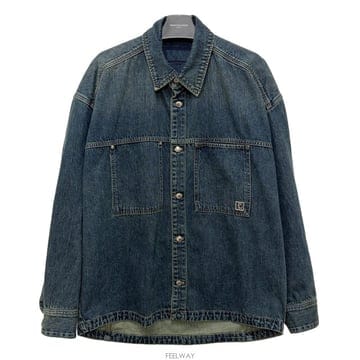 논현 더팩토리 25FW 우영미 포켓 디테일 데님 셔츠 자켓 블루 W253SH23 981L