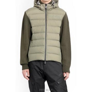 26 FW 몽클레어 그레노블 로고 지퍼 니트 패디드 가디건 9B00003M1122