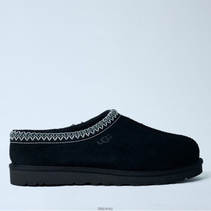 26 FW 어그 타스만 Tasman 브레이디드 칼라 스웨이드 슬립온 1174470 BLK