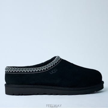 26 FW 어그 Tasman 타스만 브레이디드 칼라 스웨이드 뮬 1174671 BLK