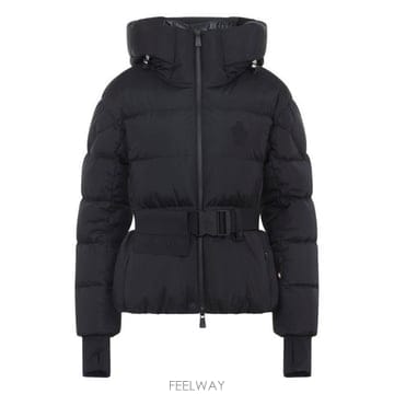 26 FW 몽클레어 그레노블 버클 웨이스트 패디드 자켓 블랙 K20981A00068595JN