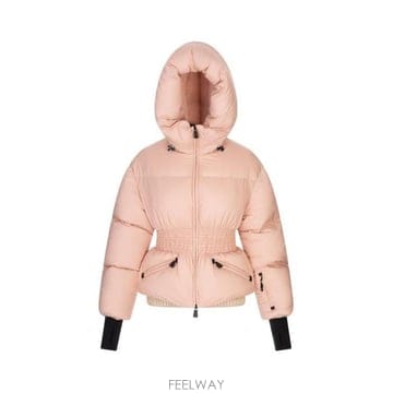 26 FW 몽클레어 그레노블 집업 하이넥라인 코트 핑크 0981A00054597YD