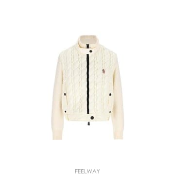 26 FW 몽클레어 그레노블 패디드 로고 디테일 집업 가디건 9B00007M1131