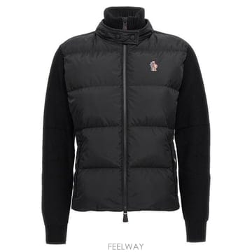26 FW 몽클레어 그레노블 패디드 니트 가디건 블랙 9B00004M1122