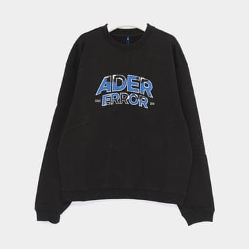 아더에러 엠브로이드 에드카 로고 스웨트 맨투맨 블랙
