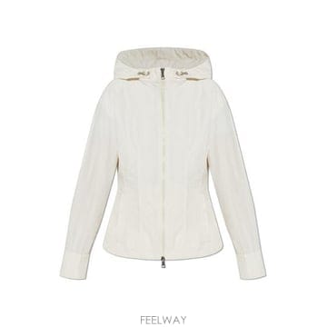 26 FW 몽클레어 집업 후디드 자켓 화이트 1A00127549P3