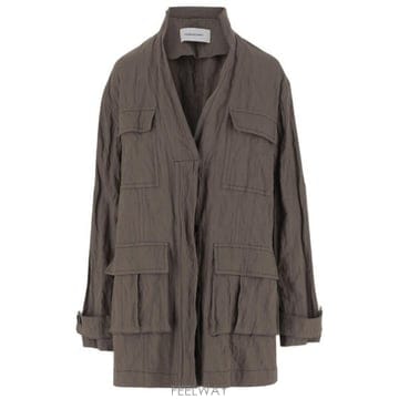 26 FW 페라가모 코튼 블렌드 4포켓 디테일 벨티드 코트 13G998