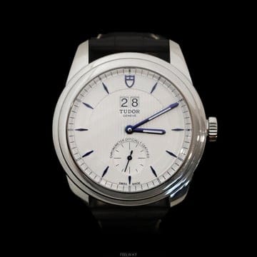 튜더 글래머 더블 데이트 가죽밴드 42mm