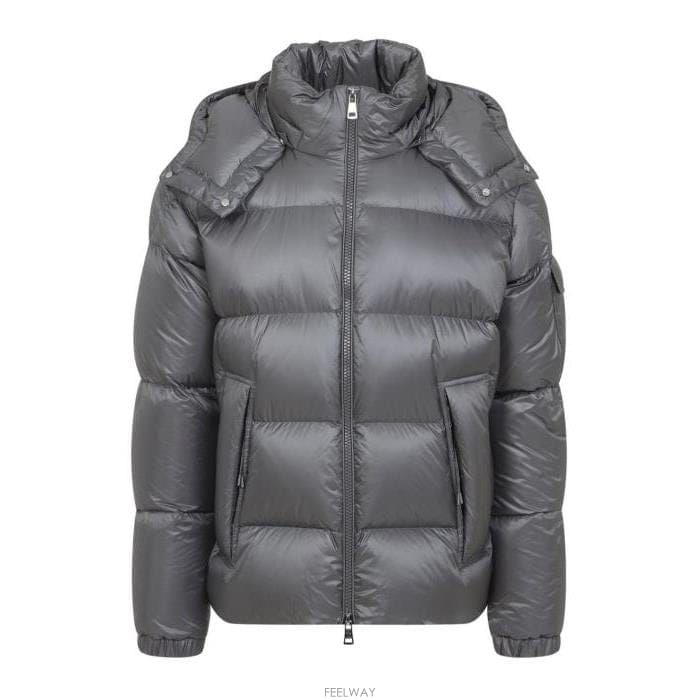 26 FW 몽클레어 퀼팅 후드 패딩 자켓 그레이 1A00158597XQ