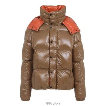 26 FW 몽클레어 Parana 파라나 후드 숏 자켓 브라운 K20911A00187597Z8