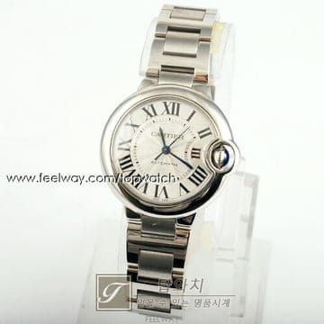 까르띠에 발롱블루 스틸 33mm