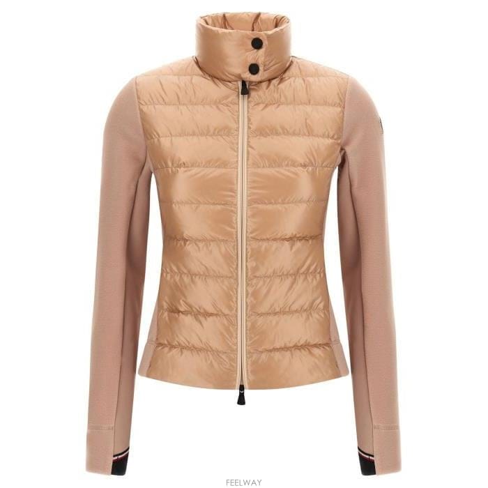 26 FW 몽클레어 그레노블 패딩 집업 롱슬리브 스웨트셔츠 핑크 K20988G0001780093
