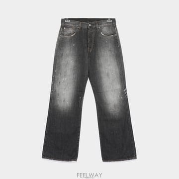 아크네 26FW 페인팅 워싱 루즈핏 데님 남성 팬츠 B00393 900