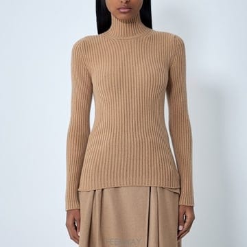 26 FW 막스마라 리브드 터틀넥 울 블랜드 니트 스웨터 2521366293600 003
