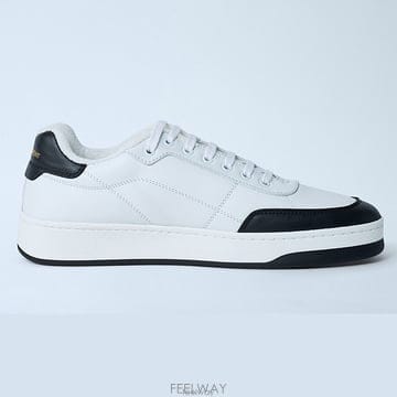 26 FW 생로랑 SL 61 스탬핑 로고 사이드 로우탑 스니커즈 845537 00NI0 9061