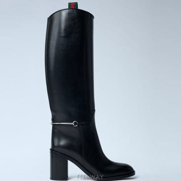 26 FW 구찌 Slim Clamp 홀스빗 슬림 클램프 블럭힐 니하이 부츠 블랙 836109 AAD3I 10