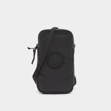 스톤 아일랜드 자수로고 나일론 크로스백