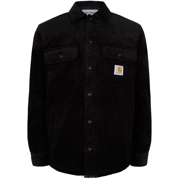 칼하트 25FW 블랙 위드섬 코듀로이 셔츠 자켓 I028827 89XX
