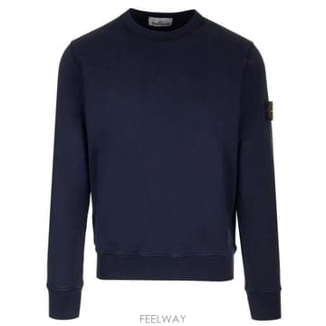 26 FW 스톤 아일랜드 컴퍼스 패치 크루넥 스웨트셔츠 네이비 801563051