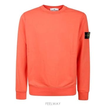 26 FW 스톤 아일랜드 컴퍼스 패치 크루네크 스웨트셔츠 오렌지 K1S156100044S0051