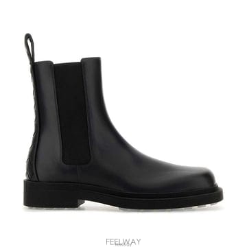 26 FW 보테가 베네타 벤 첼시 스퀘어 토 부츠 블랙 837814V2WT0