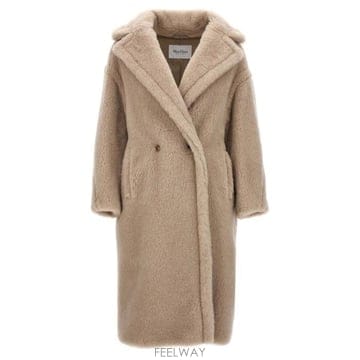 막스마라 테드걸 롱 코트 레드