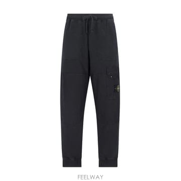 26 FW 스톤 아일랜드 컴패스 패치 드로스트링 트랙 팬츠 블랙 811564020