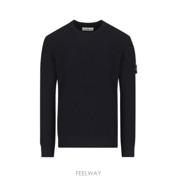 26 FW 스톤 아일랜드 로고 패치 크루넥 롱슬리브 니트 울 스웨터 7915553C2