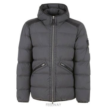 26 FW 스톤 아일랜드 패딩 후드 자켓 그레이 811543128